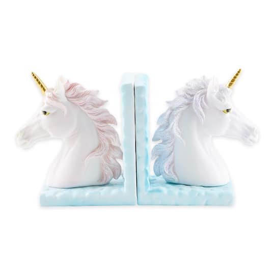 Magical Unicorn Bookends 8" x 3" x 5"